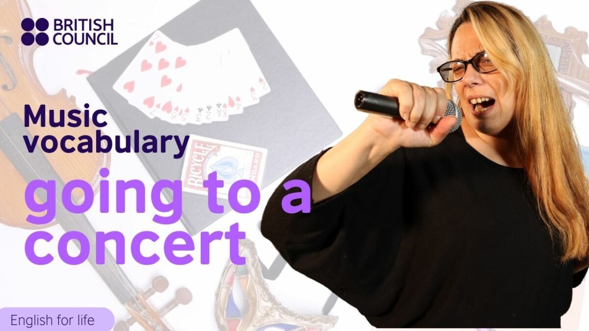 3. Music vocabulary going to a concert